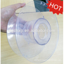 empty clear plastic bobbin for 3d printer filament